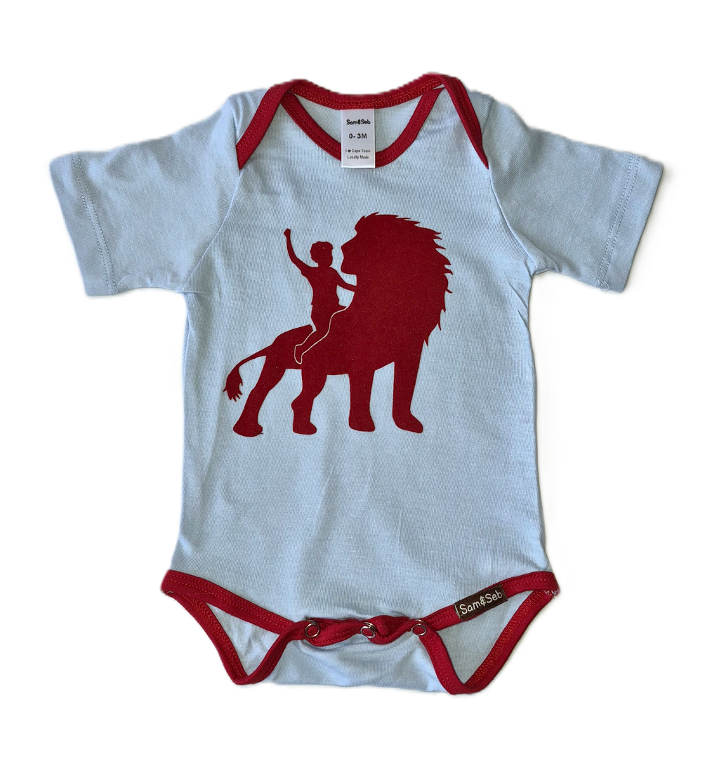 Boy on Lion Onesie/Baby Tee