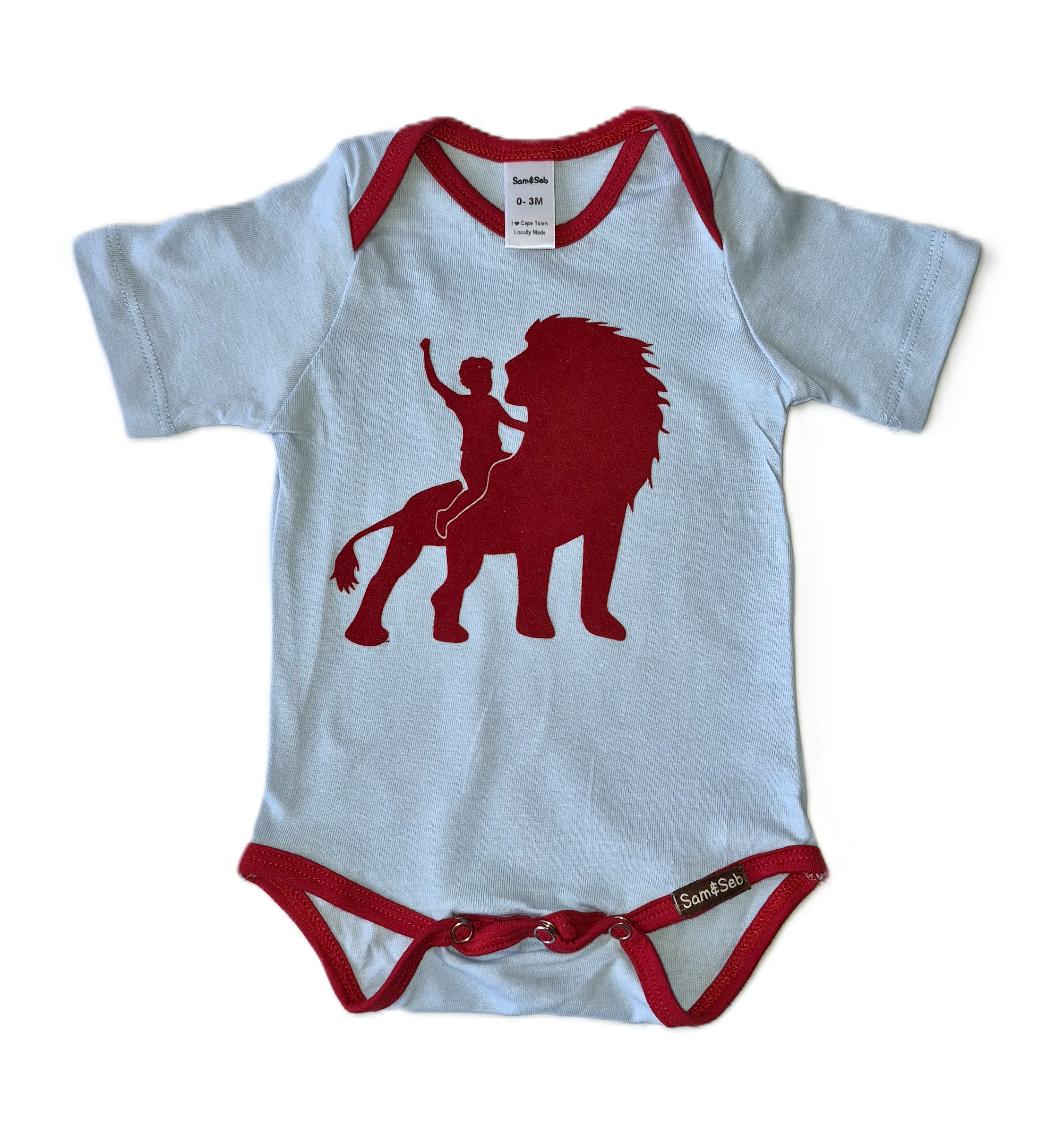 Boy on Lion Onesie/Baby Tee