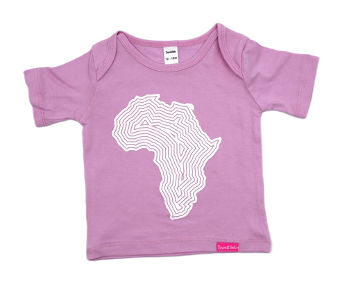 Africa Onesie / Baby Tee (Pink)